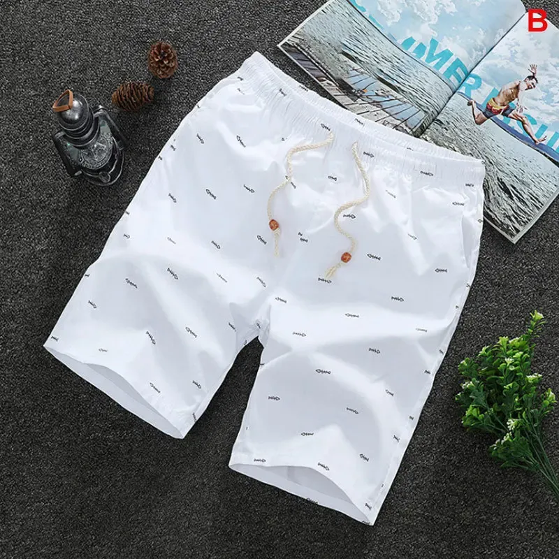 Pants 2020 Summer Men's shorts Casual Loose Cropped Trousers Sports Shorts Loose Knit Straight Casual Pants Cotton Short Pants New 4XL