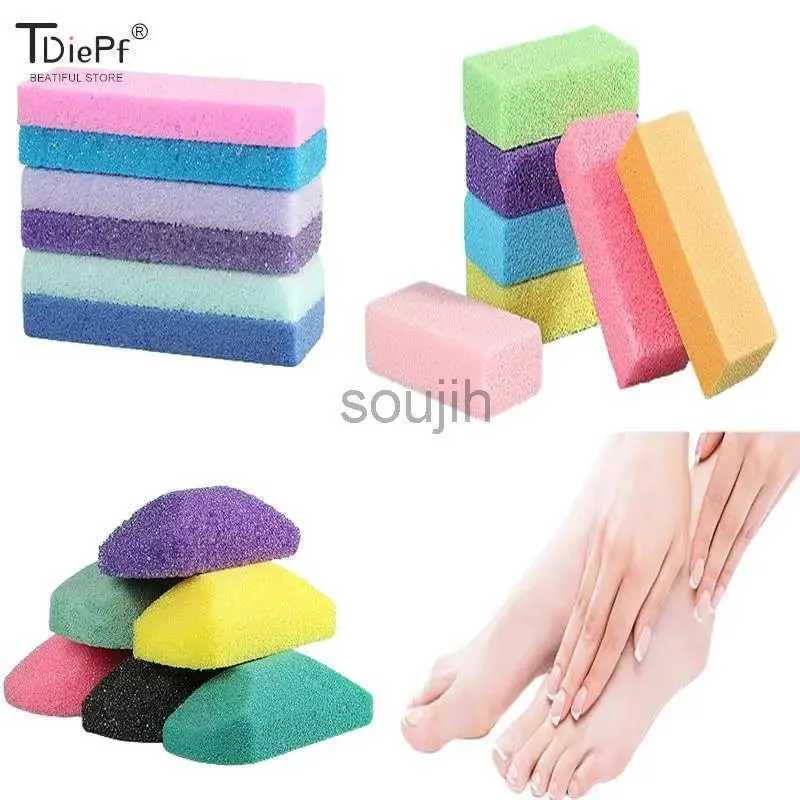 Bath Tools Accessories 1pcs Reusable Foot Pumice Sponge Stones Foot Care Callus Exfoliate Hard Skin Remover Pedicure Scrubber Scrub Manicure Foot Care 240413