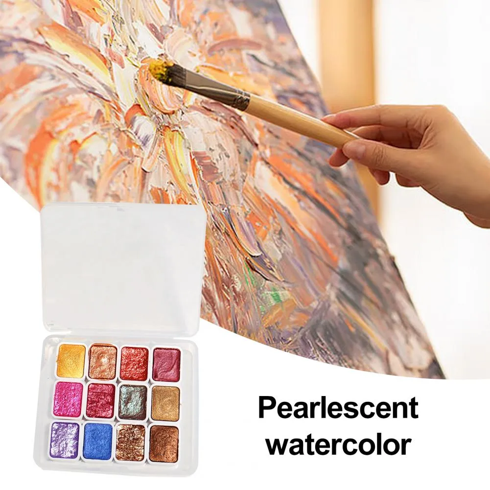 20 Colors Watercolor Paint Set, Glitter Watercolour Solid Paint - View #6