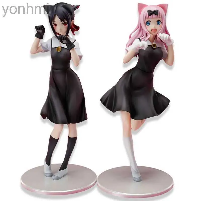 Anime mangá 22cm de anime figura figura kaguya-sama é guerra fujiwara chika coelho modelo bonecas kawaii figura figura