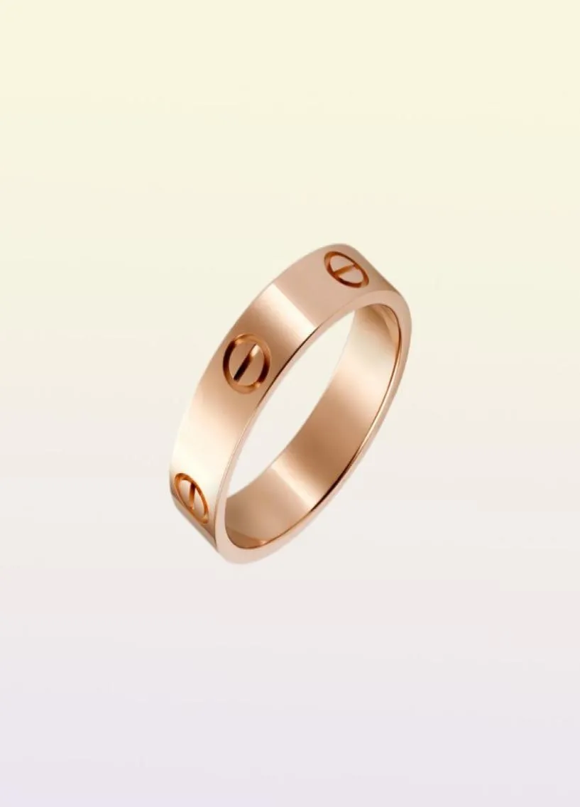 Love Screw Ring Classic Luxury Designer Jewelry for Women Band Rings Fashion Accessories Titanium Steel Eloy Goldplated7593773