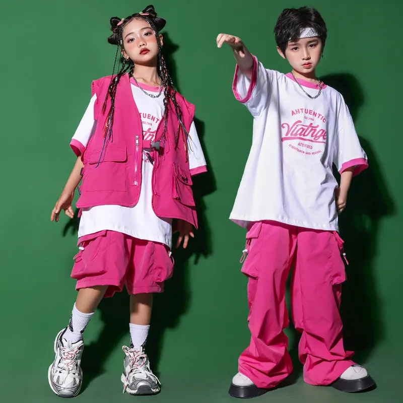 Xnihocha Meisjeskostuumset, hiphop, danskleding, kinderen Xnihocha Meisjeskostuumset, hiphop, danskleding, kinderen