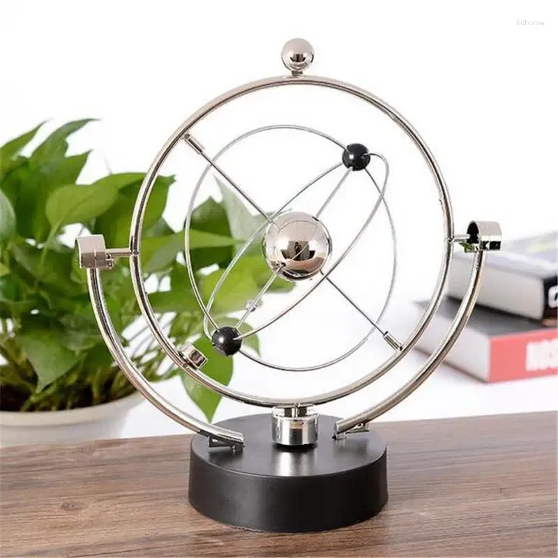 Decorative Figurines Ton Pendulum Ball Globe Model Rotation Perpetual Motion Instrument Magnetic Orbit Ornament Home Decoration Accessories