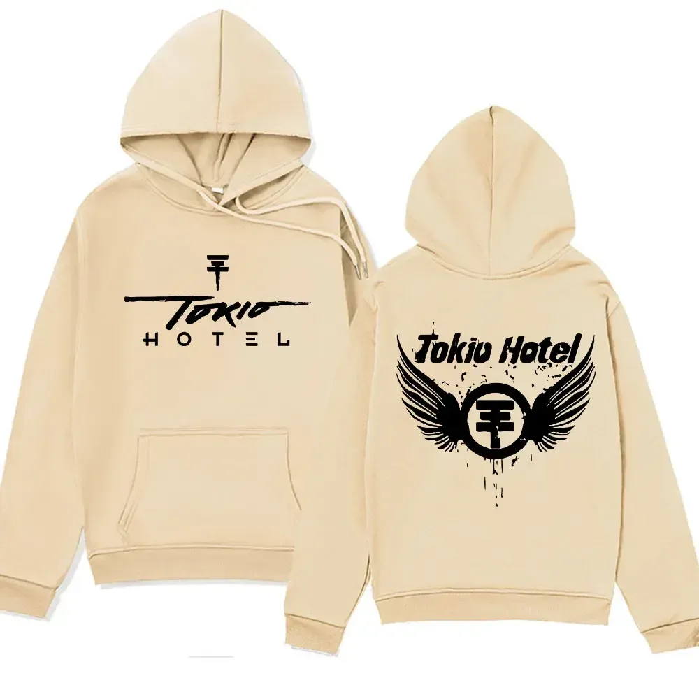 Tokio Hotel Logo Fleece Hoodie: Vintage Punk Gothic Autumn