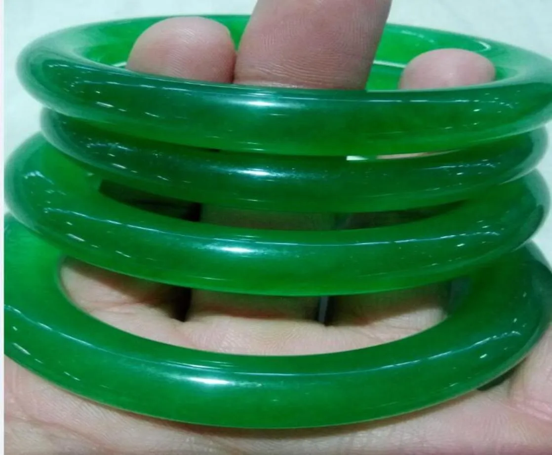 5659 mm imperial grün natürlicher Jade Bangle Jadeit -Armband Charme Schmuck B93680256