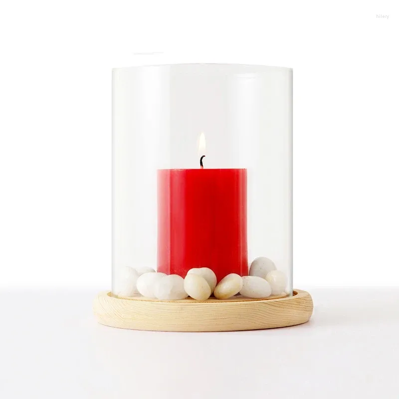 Porta dei portacandele per decorazioni per tavolo da pranzo decorativo decorativo di candele del tè rustico