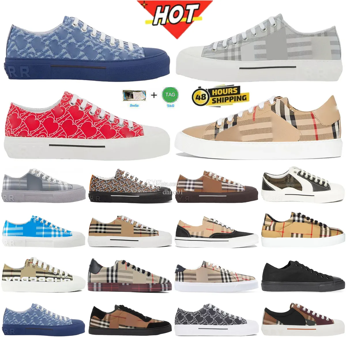 Sneakers Chaussures Designer Trainers Sneaker Shoe Plaid Mens Coton Femmes Archives décontractées Blanc Blanc Deep Maroon Flat à fond basse basse beige Black Black Gris rouge