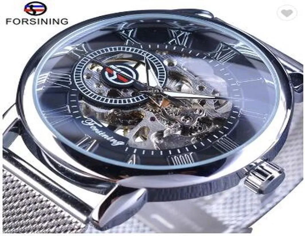 Top Luxury Mens Watches Forsining Transparant Case 2020 Fashion Men Watches Top Brand Luxury Mechanical Skeleton Pols Watch 2504146