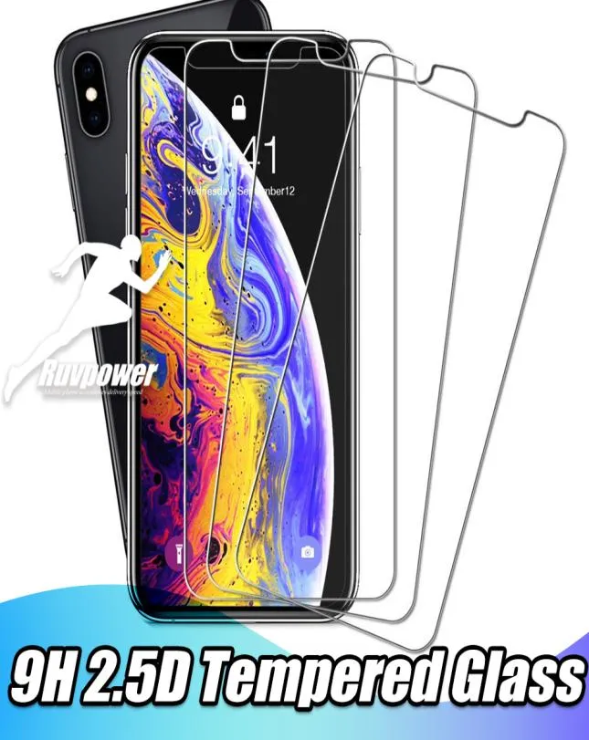 Tempered Glass Screen Protector For iphone 12 Mini XR XS Max X 8 7 Plus no wips Without Package8176827