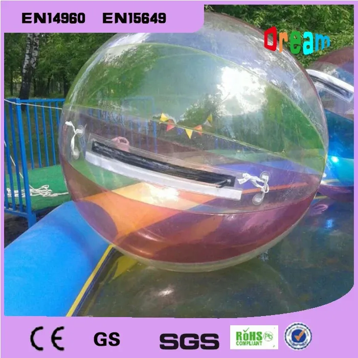 2m Inflável Eater Paint Ball Inflaer Water Walking Ball andando na bola de água Balão de água Zorb Ball 240411