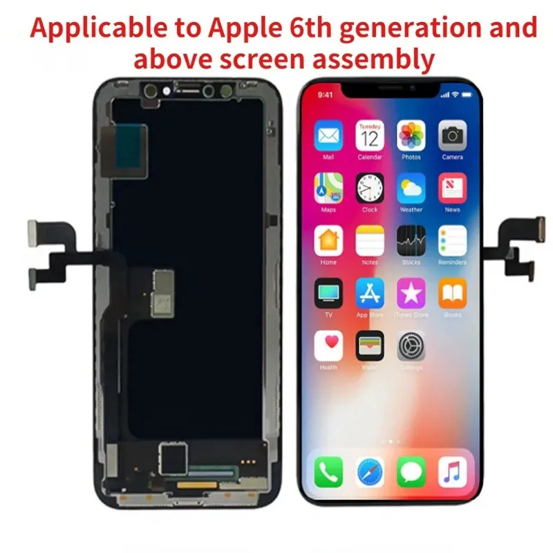 2024 LCD Display Screen For iPhone X 6 6S 7 8 5 5S Plus OLED Pantalla For iPhone XR XS MAX 3D Touch AAAA Digitizer Assembly - LCD display