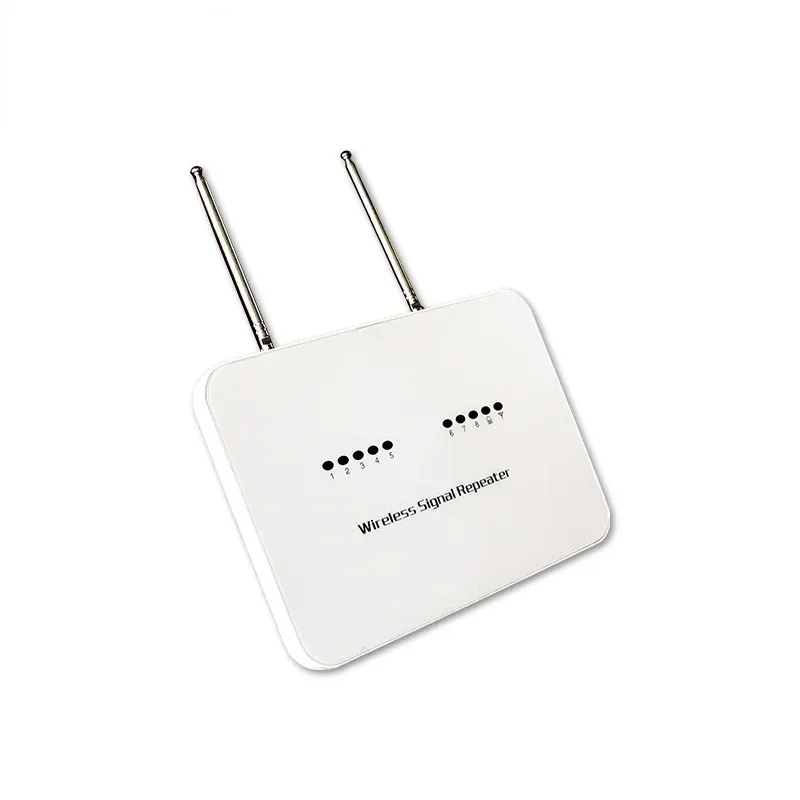 433MHz Extension de booster d'émetteur de réadapteur de signal sans fil pour GSM PTSN WiFi Home Famber Alarm Security System