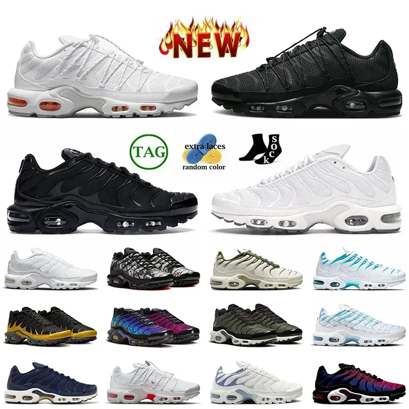 Fashion Designer Tns Tennis Mesh 25th Anniversary Triple White Running Shoes OG Tn Plus Mens Utility Purple Tnplus Trainers Low Tn3 Outdoor Sports Runners Sneakers