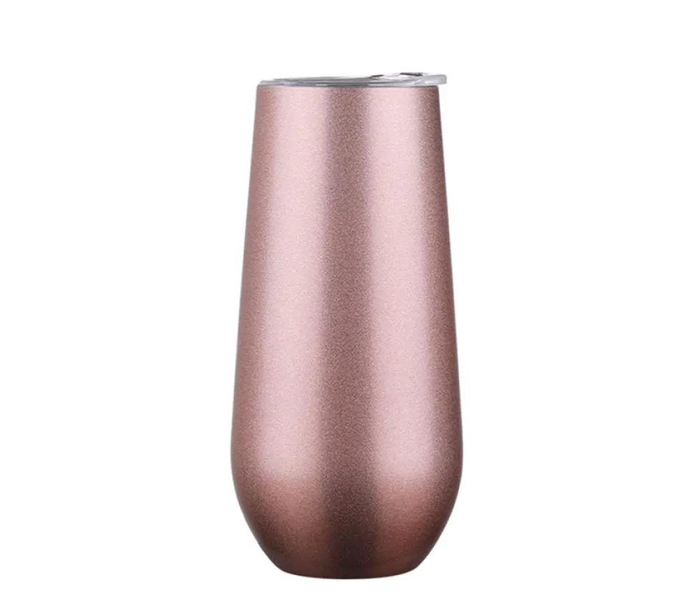 Tumbler da 6 once di tazze di uova in acciaio inossidabile tazza da caffè isolato con tazza di birra a vuoto copertura a parete doppia tazza di champagne tazza di vino rosso Tumbler5004186