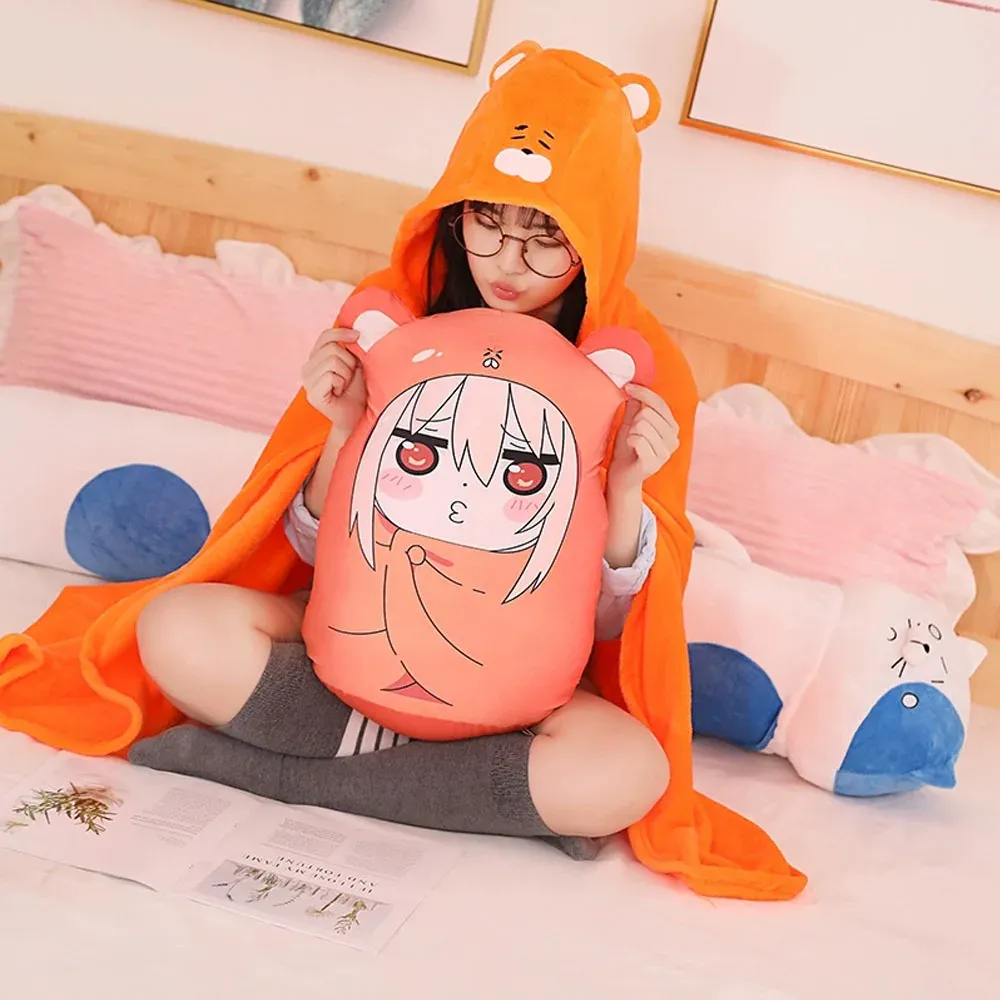 Plushy Cloak Umaru Hoodie Blanket Anime Cloaks: Women's