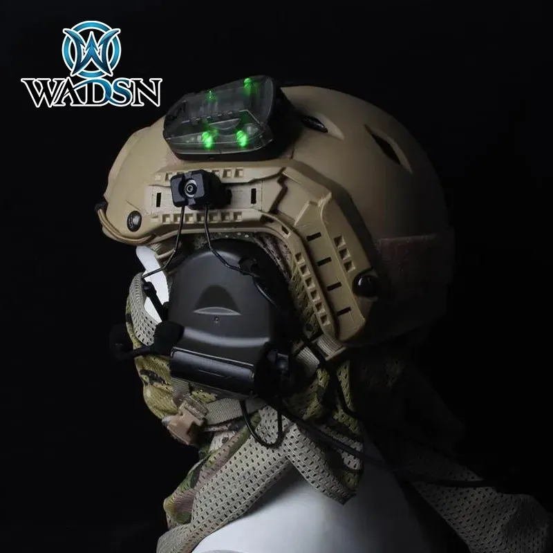 Lights Wadsn Hel Star 6 Gen3 Airsoft Sport Casque Bleu vert vert rouge Strobe étanche étanche de survie extérieure Signal de sécurité