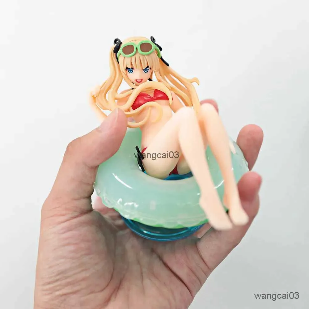 Actionspielzeug Abbildungen 9cm Puppenmodell Wie man eine langweilige Freundin Anime Girl Figur Eriri Spencer Samura Schwimmkreis Dekoration Spielzeug Geschenk anzieht