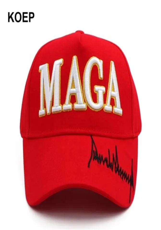 Donald Trump 2024 CAP USA USA FLAG CAPS BASEALL CAPS MAGA Trump Signature Président Hat 3D Broderie Drop 2205272534144