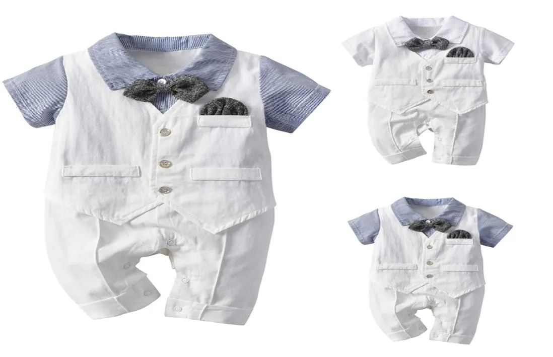 Set di vestiti per bambini neonati Christining Bodysuits Outfit da gentiluomo per outwear per estate per outwear per la manica corta per 02Y6606112