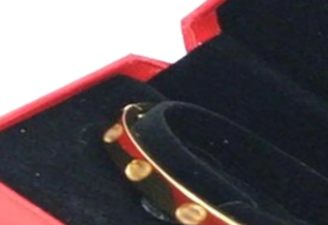 Style classique 316L Vis en acier inoxydable Bracelet Bracelet Mens Femmes Femmes Bijoux avec tournevis et boîte Noël 4840073