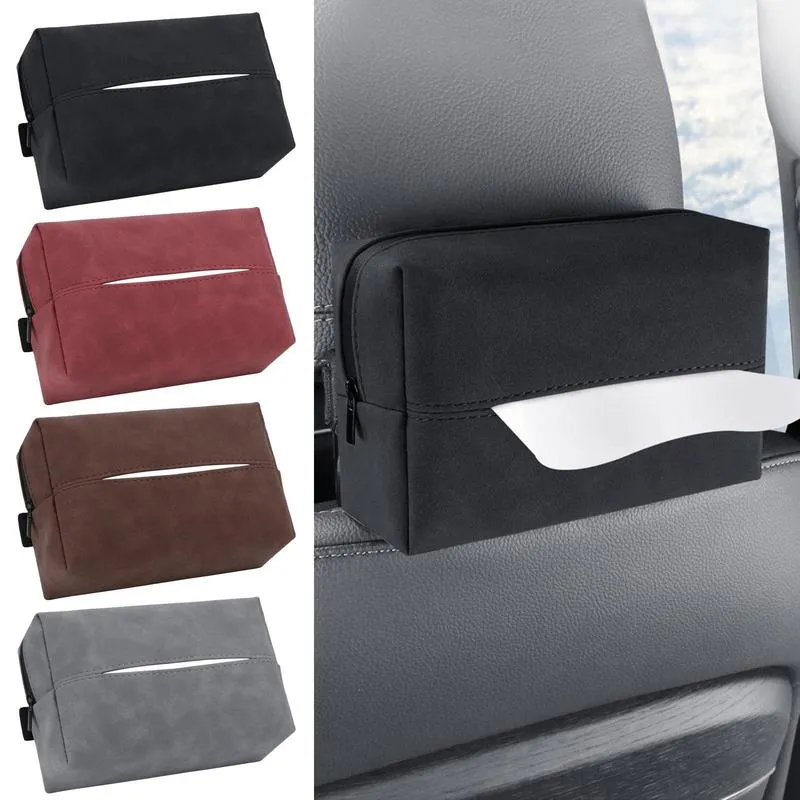 Hot Sale Leather PU Holder Square Toilet Living Room Boxes For Back Seat HD 1080P Mini Camera IR Night Car Paper Tissue Box - Car Tissue Paper Box Holder, Car Tissue Paper - View #3