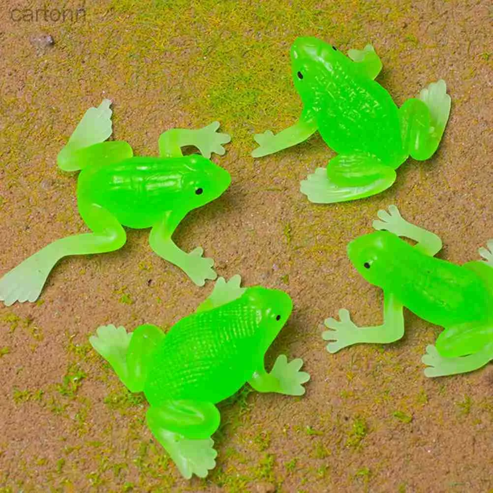 Bath Toys 18 szt. Miniaturowa miękka gumowa imitacja żaba dziecięce zabawki Piękne żaby Rysunek 240413