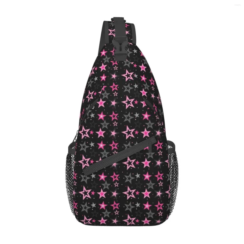 Sac à dos Sac à écharpe étoile néon pour femmes hommes imprimement bodybodoms crossbody sacs de voyage décontracté randonnée extérieur