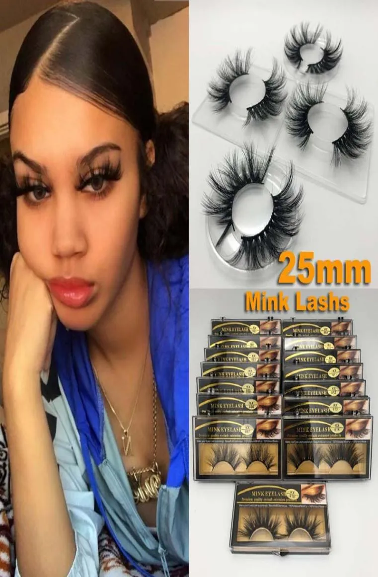 Mink Eyelashes Crisscross Strands Cruelty High Volume Mink Lashes Soft Dramatic Eye lashes Big Eyelashes 25MM mink eyelashes2692273