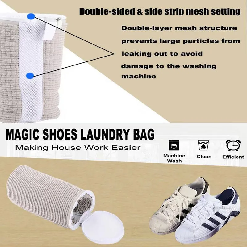 Put Shoes Washer Setting For Shoes 2024 Reusable Zippered Shoe