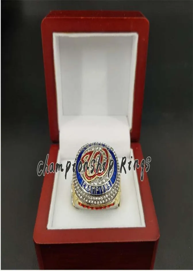 Vente en vente en gros 2020 Washington National Team Football Ship Shings Baseball Ring Fan Gift5182809