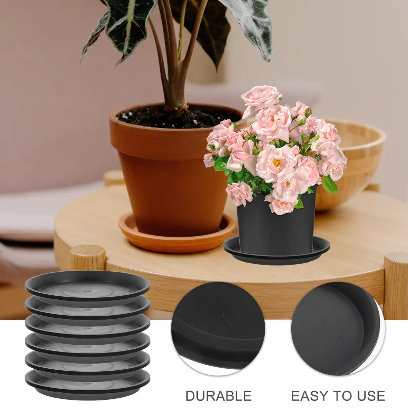 self watering planter large Self Watering Planter  Crete Round Concrete Look