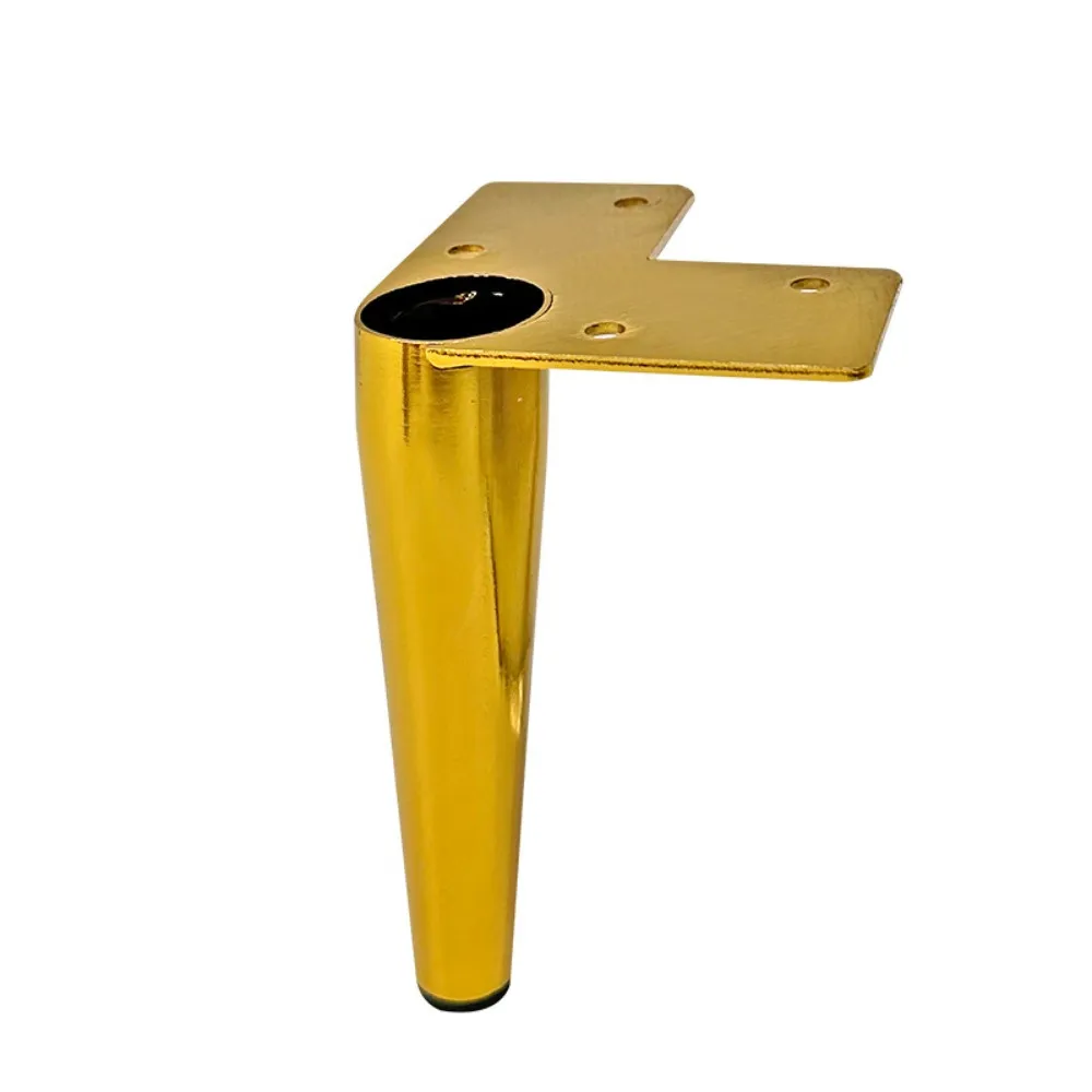 Metal Dresser 6 Inch Gold Furniture Legs - Set Of 4 Heavy Duty Metal Feet  For Sofa, Cabinet & Table Dresser Legs Set Of 4