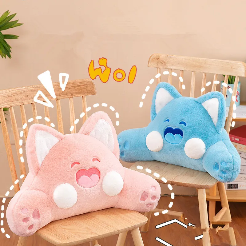 Dudu Cat Waist Rest Office Lunch Rest Pillow Dudu Cat Plush Throw Pillow Car Waist Pillow Removable and Washable Backrest and Waist Cushion Wholesale