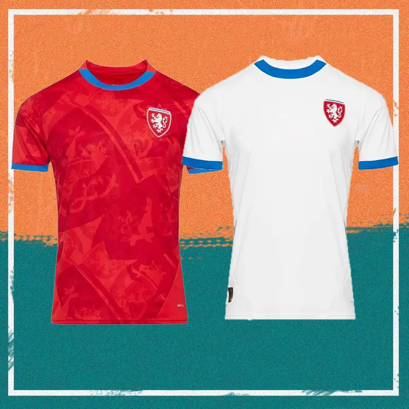 2024 European Cup Tjeckien Soccer Jersey 24/25 #10 Husbauer #14 Jankto #15 Soucek #21 Skoda Shirt National Team Football Uniforms