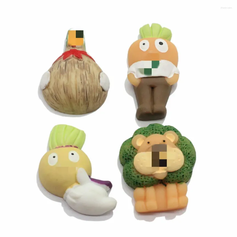 Figurines décoratives kawaii résine végétal animaux dessin animé à plats pour la fabrication de bijoux pour bébé