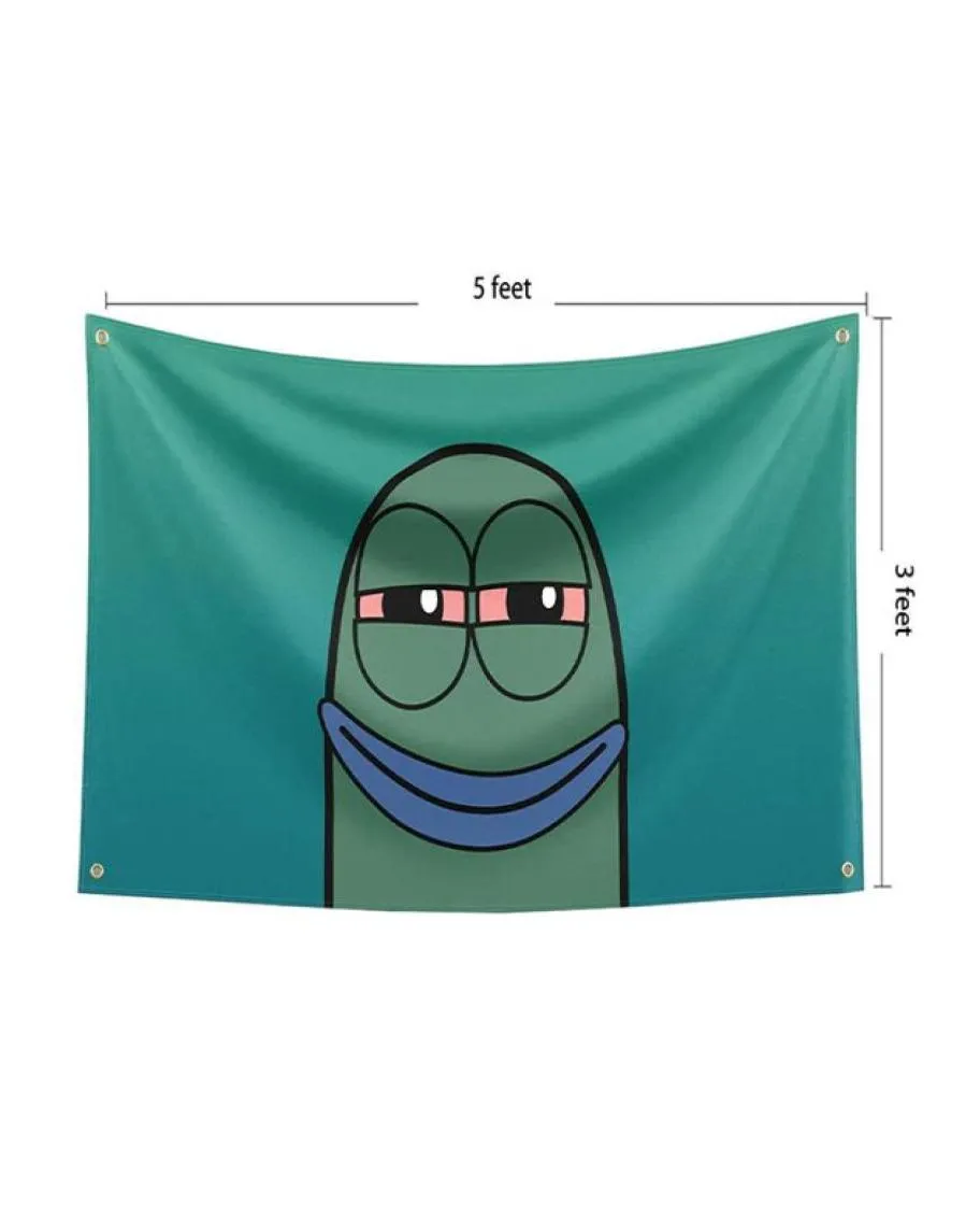 Bandeira assada Banner de 3x5 pés Funny Poster Resistência UV Desbotamento da bandeira de parede de caverna de homem durável com ilhós de meta