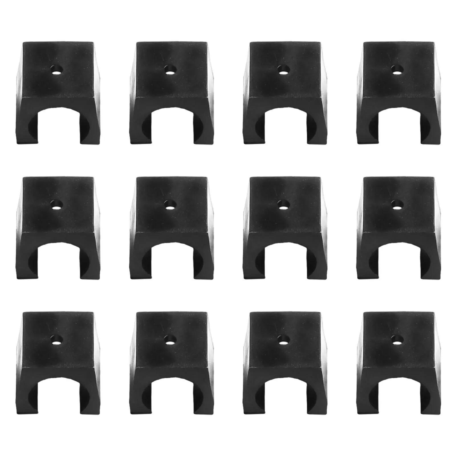 12-Pack Black Metal Billiard Cue Hanger Clips - Sturdy Cue Rack Mounted ...