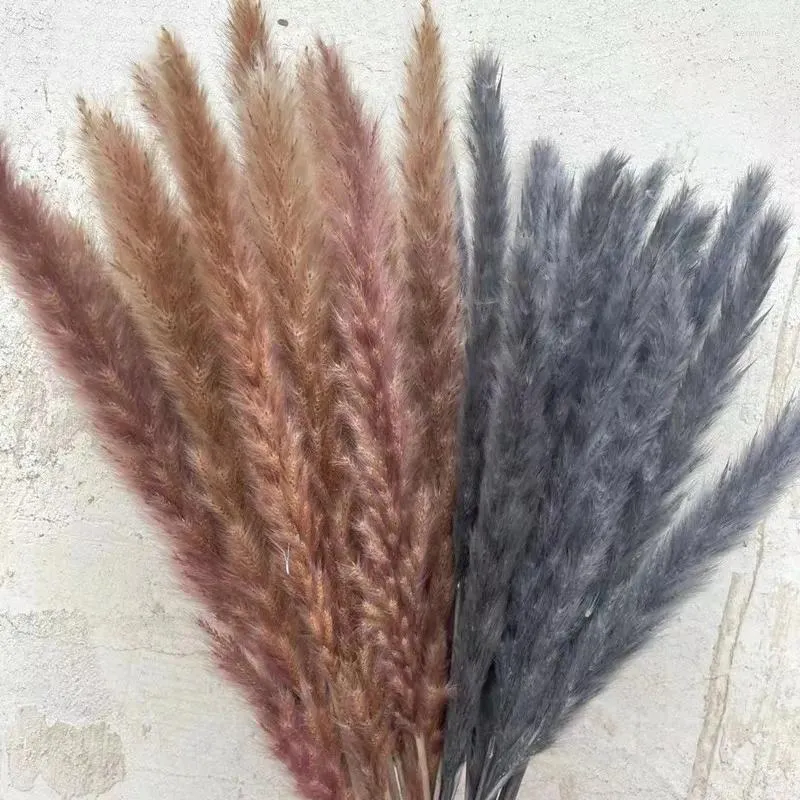 Decorative Flowers 15 Pcs Dried Flower Small Reed Eternal Pampas Grass Wedding Decor Christmas 2024 Novelty Artificial Tree