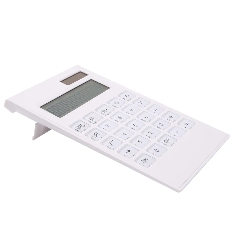 12 Electronic Calculator Compact Crystal for Key Office Supplies Portable Dual P