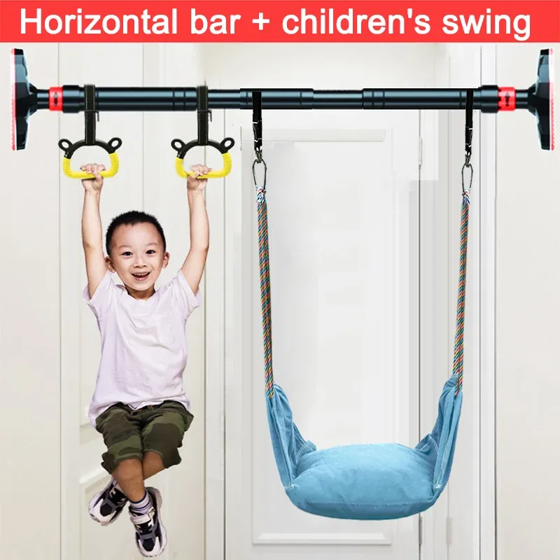 Utrustning 90130 cm dra upp dörr horisontella bar grepp vägg hem hängande swing stol träning gym träning sport fitness ring utrustning