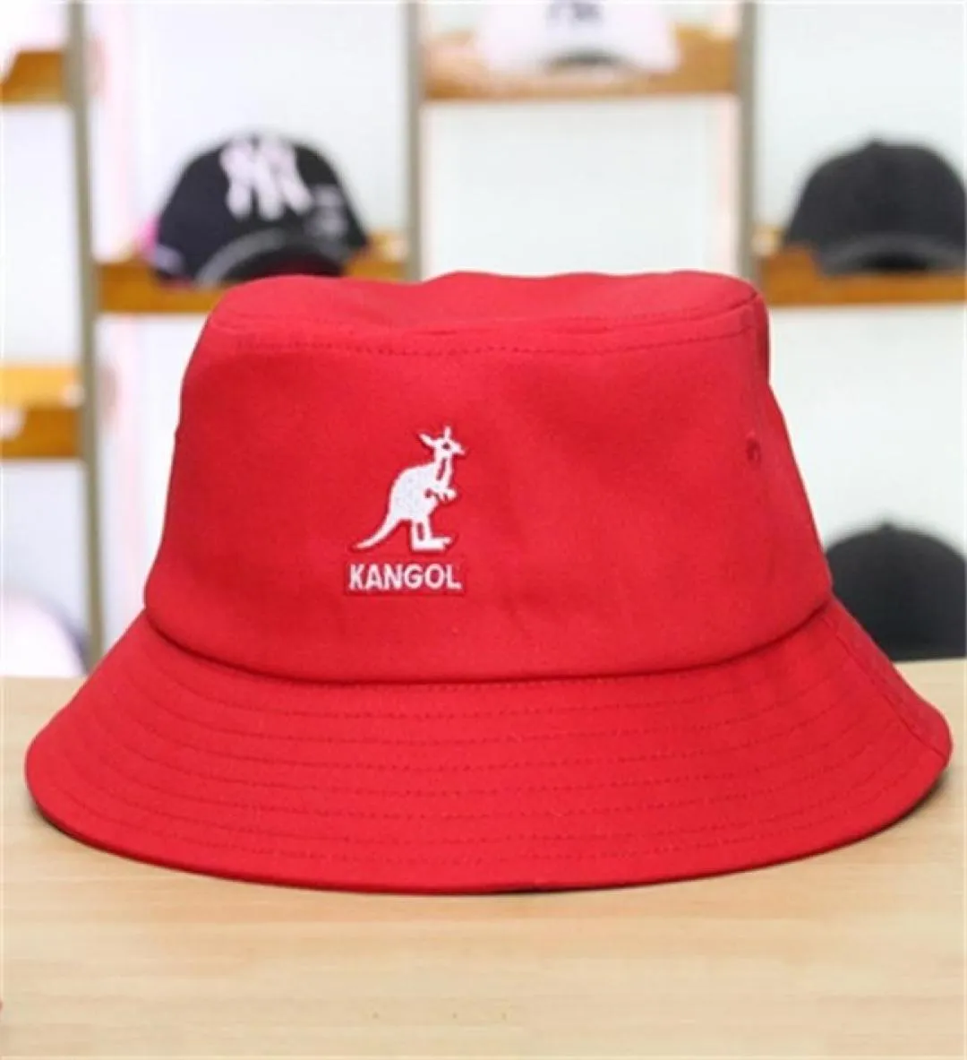 Kangol Fisherman Hat Sun Female Tide Brand Face Liten Sunscreen Breattable Solid Color Fashion Basin Par Q07039275457