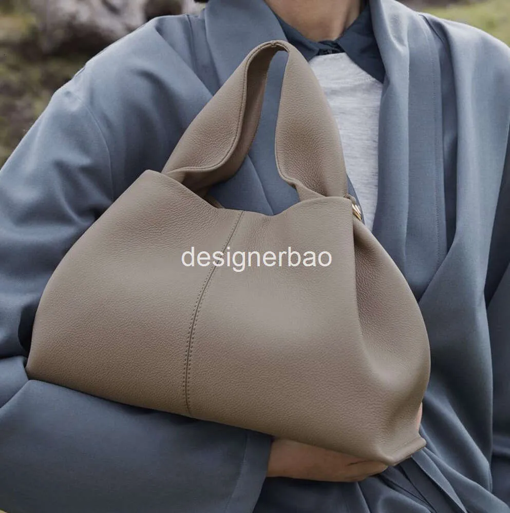 Numero Neuf Tote Bag Full-Grain Teksturowane skórzane sznurki Projektowanie torebki Luksusowe kobiety zamyka się z klapką magnetyczną, dużą torebki ramię 2024