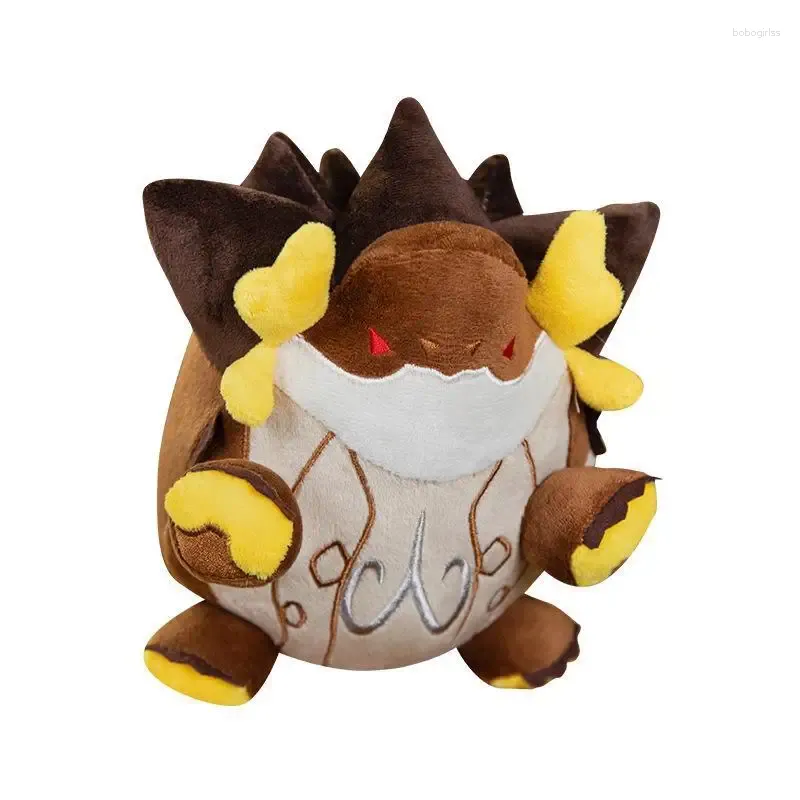 Decorative Figurines Genshin Impact Game Dragon King Azhdaha Key Chain Rock Cow Pendant Stuffed Cute Mobile 13cm Gift For Kids Boy