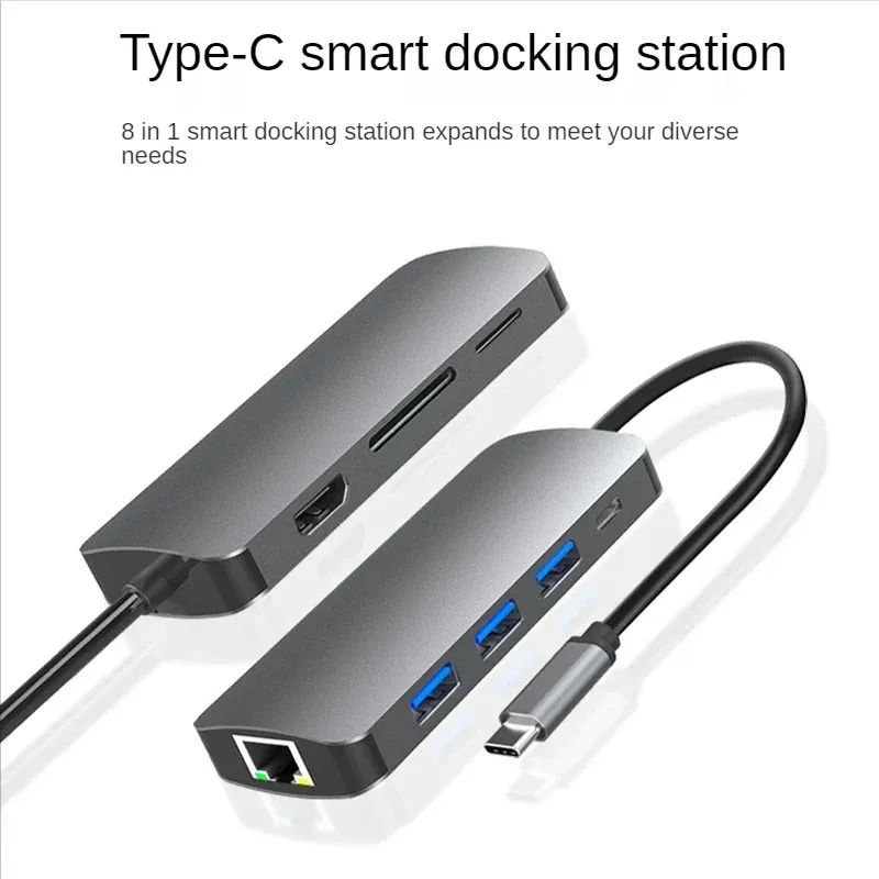 2024 USB 3.1 Type-C HUB per adattatore 4K Thunderbolt 3 USB C Hub con hub 3.0 TF SD Slot Reader PD per MacBook Pro/Air 2020 per MacBook Pro/Air