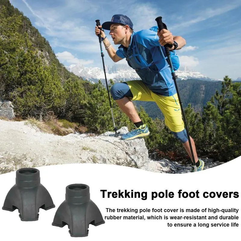 Ski Pole Grips Replacement COVACURE Walking Stick Caps Pack