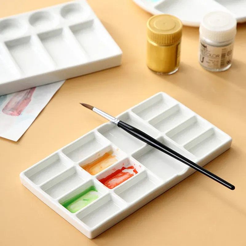 Palette De Plateau De Peinture, Palette De Peinture Aquarelle 2Pcs