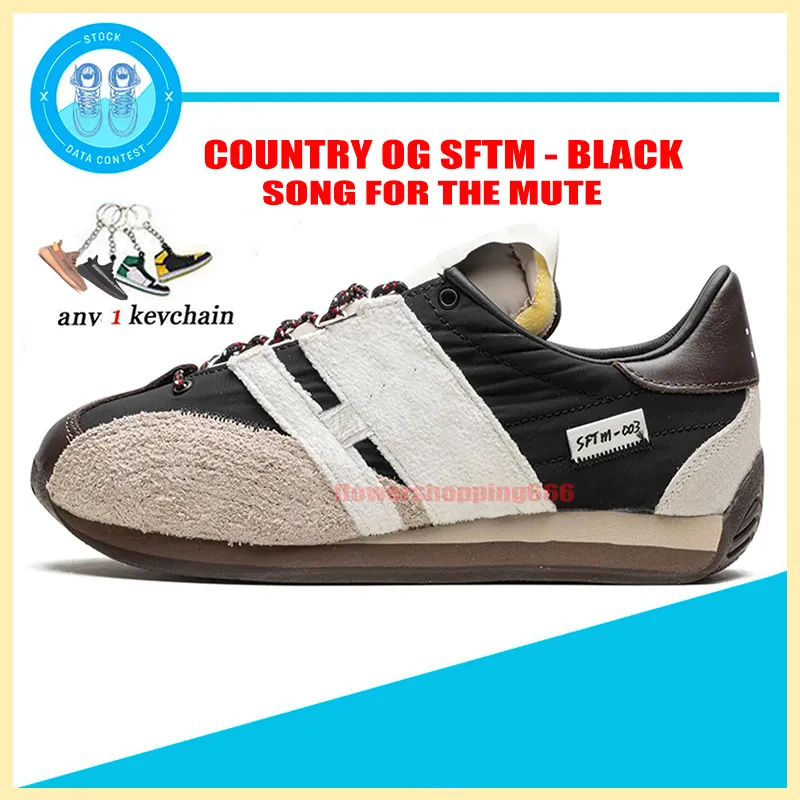 Song For The Mute Running Shoes Country OG Sneakers Black Mens Womens Rubber Suede Unisex Outdoor Sports Casual Shoe Trainers Size 36-45