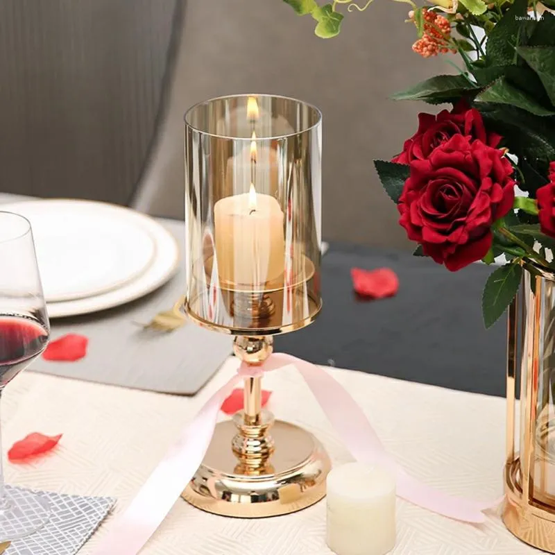Ljusstakare nordiska retro ljusstake hållare kreativ romantik stativ värmesistensfestival leveranser för jubileumsbröllop