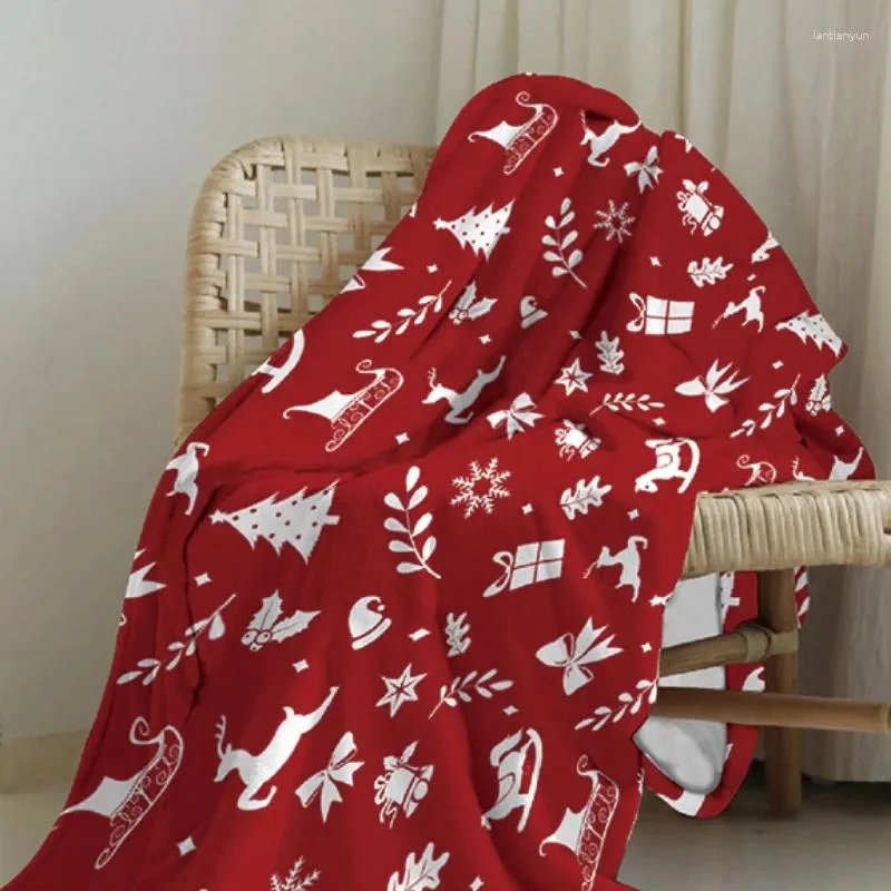 Mantas de navidad Lanzamientos de copos de nieve con estampados de doble cara acogedora acogedora 2024 Navidad Invierno CALLETA CALLETA MANUDA PARA CAMA DEL SOFA