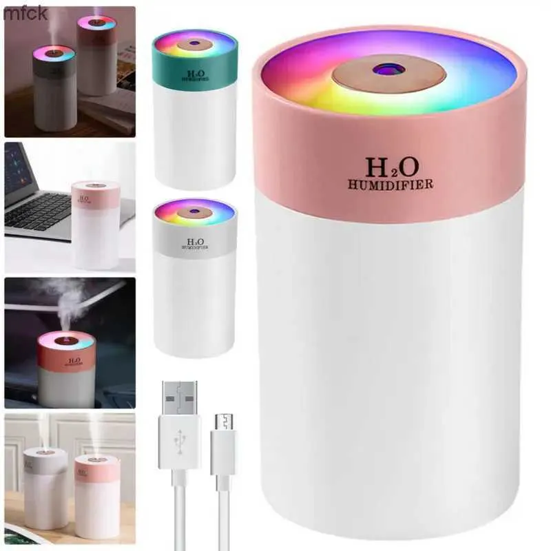 Humidifiers 260ML Mini USB Electric Air Diffuser Humidifier Aroma Oil Led Night Light Home Relax Defuser Car Purifier Aromatic Mist Sprayer